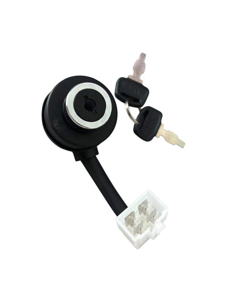 Comutator aprindere 4 fire, 2 chei, mufă 4 pini – compatibil motoare 168F, 170F, GX160, GX200, generator, motocultor, echipamente 4T, AVI-4951 [1]