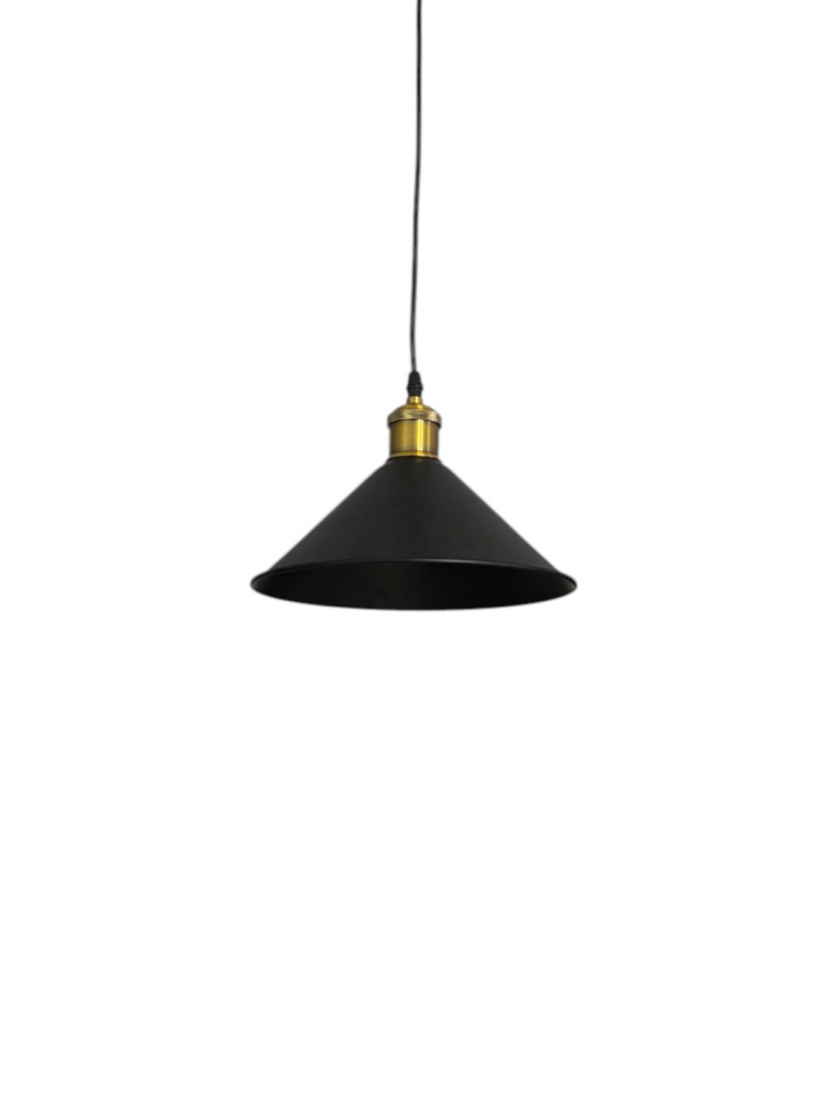 Corp de iluminat E27 tip pendul corp metalic conic cu Ø 16 cm, bec neinclus, negru, AVI-4809 [3]