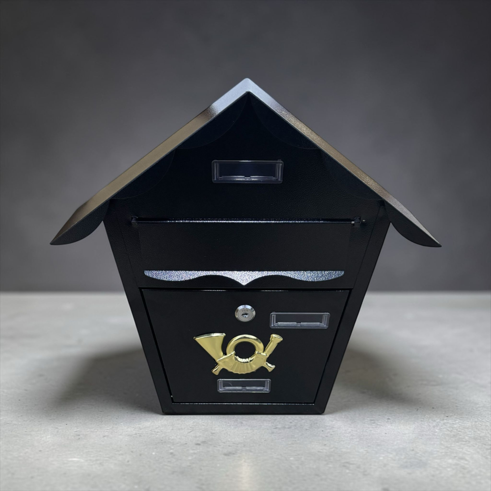 Cutie poștală, AVI®, 38 x 37 x 8 cm, 1.4 kg, negru, pentru exterior, AVI-2248 [2]