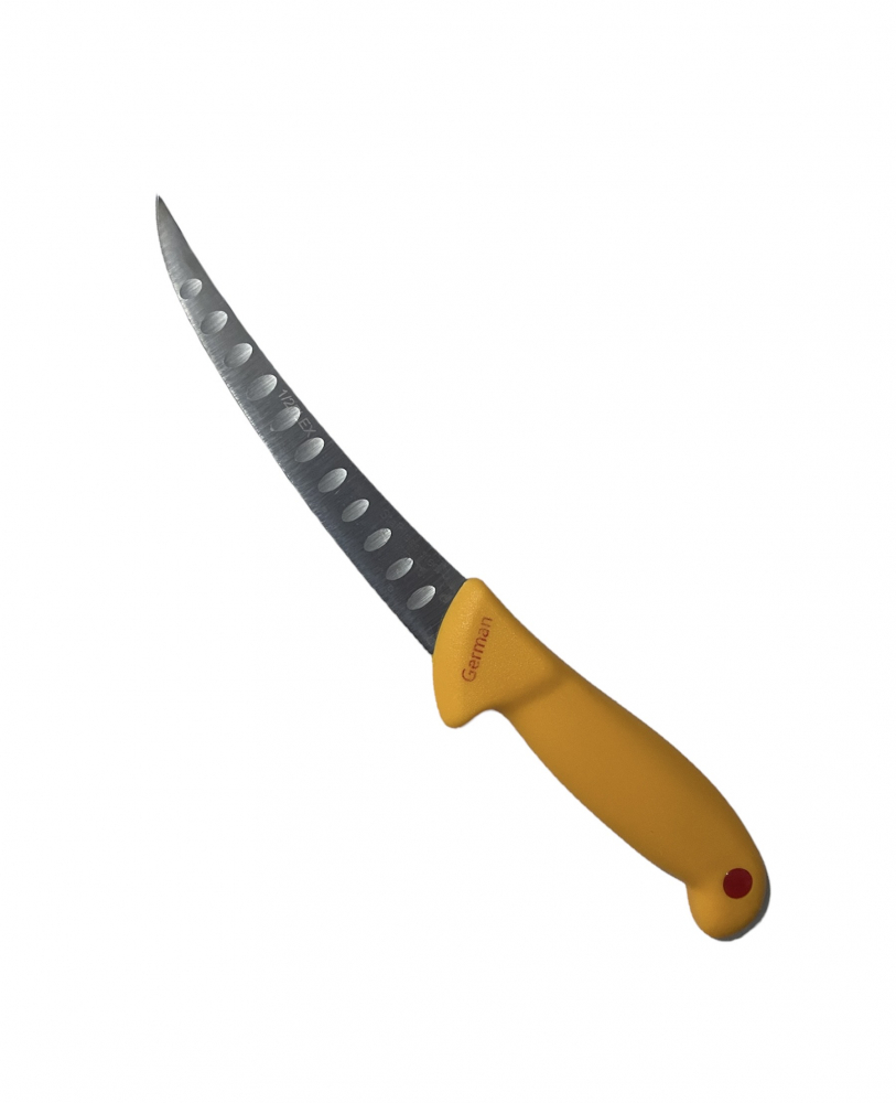 Cutit cu caneluri lama 15 cm, galben, TS-31322 [1]