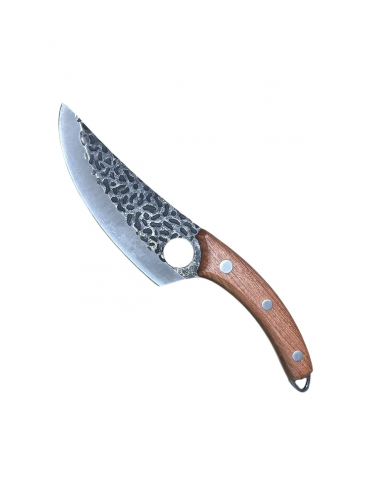 Cutit de tip japonez, full tang, maner lemn, maro, lama 14.5 cm, total 27 cm, AVI-3898 [1]
