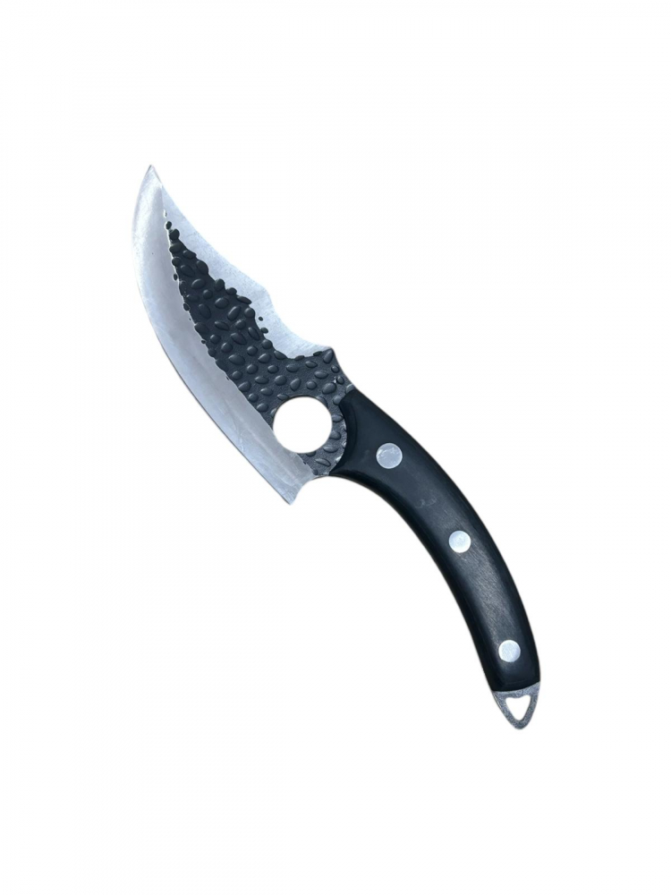 Cutit de tip japonez, full tang, maner lemn, negru, lama 15.5, total 27 cm, AVI-3903 [1]
