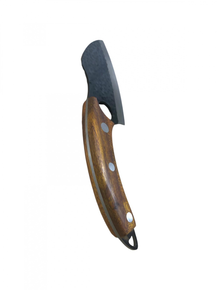 Cutit de tip japonez, lama 14 x 6.5 cm, full tang, 250 grame, maner lemn, maro, lungime totala 27 cm, AVI-3900 [2]