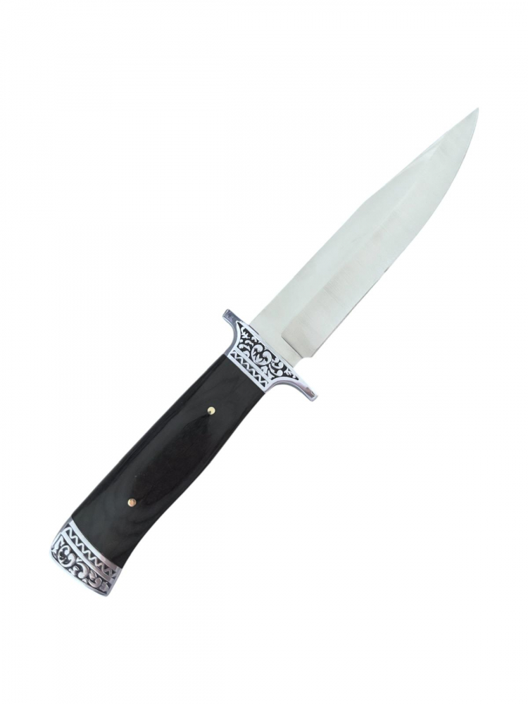 Cuțit de vânătoare și drumeție G38, lamă 17 cm, total 30 cm, grosime 3,5 mm, 260 g, cu teacă inclusă, cod AVI-5014 [1]