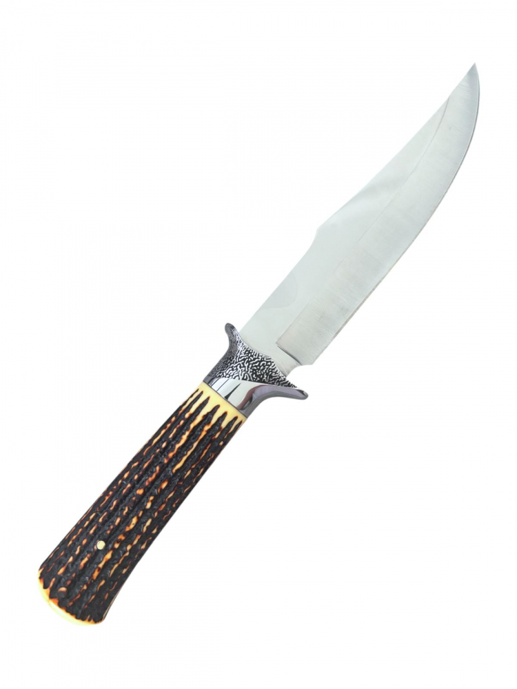 Cuțit de vânătoare și drumeție G52, lamă 18 cm, total 31 cm, grosime 3,5 mm, 285 g, mâner imitație corn, AVI-5004 [1]