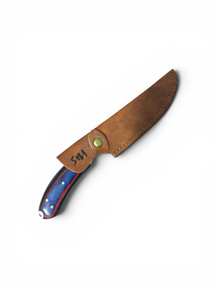Cuțit de vânătoare și drumeție premium, AVI®, lamă 11 cm, lungime totală 23.5 cm, grosime lamă 4 mm, 190 g, teacă piele, AVI-5181 [2]