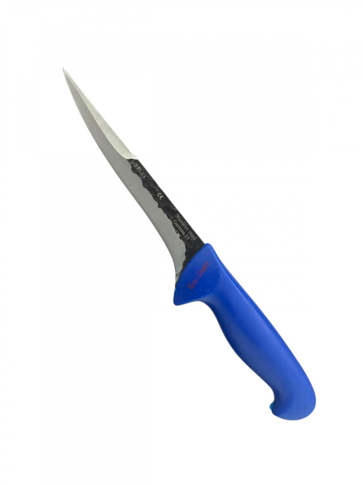 Cutit macelar pentru spintecat, dublu tais, lama 16.5cm, total 31cm, maner ergonomic albastru, AVI-3801 [1]