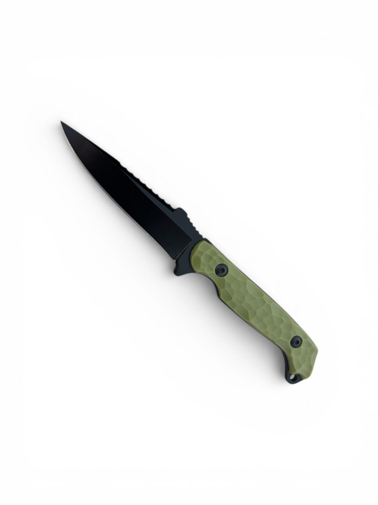 Cuțit tactic bushcraft AVI® premium, full tang, lamă 10 cm, grosime lamă 4 mm, lungime totală 21.5 cm, teacă rigidă, 120 g, AVI-5116 [2]