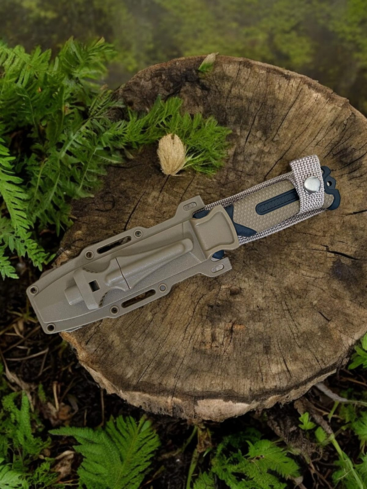 Cutit tactic lama 12.5 cm, de supravietuire, teaca cu cremene, AVI-4185 [4]
