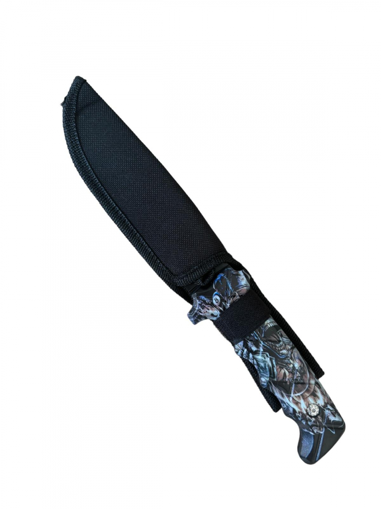 Cutit tactic lama 12cm, de supravietuire, teaca textil, AVI-4183 [2]