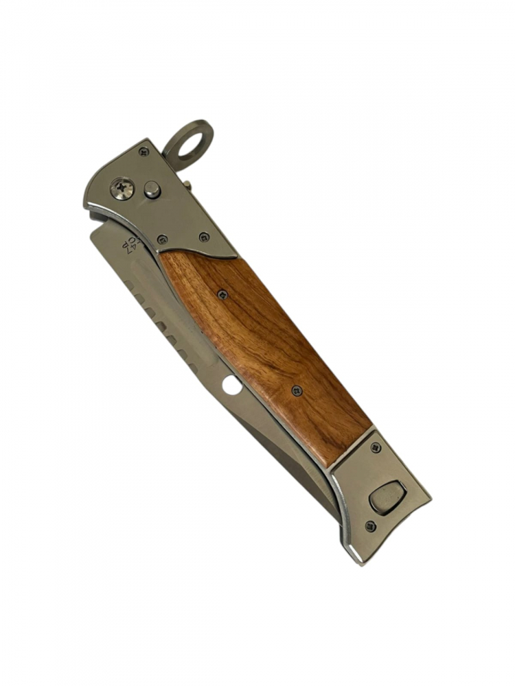 Cutit tactic militar tip baioneta, pliabil, lungime lama 11 cm, teaca camuflaj AVI-4179 [4]