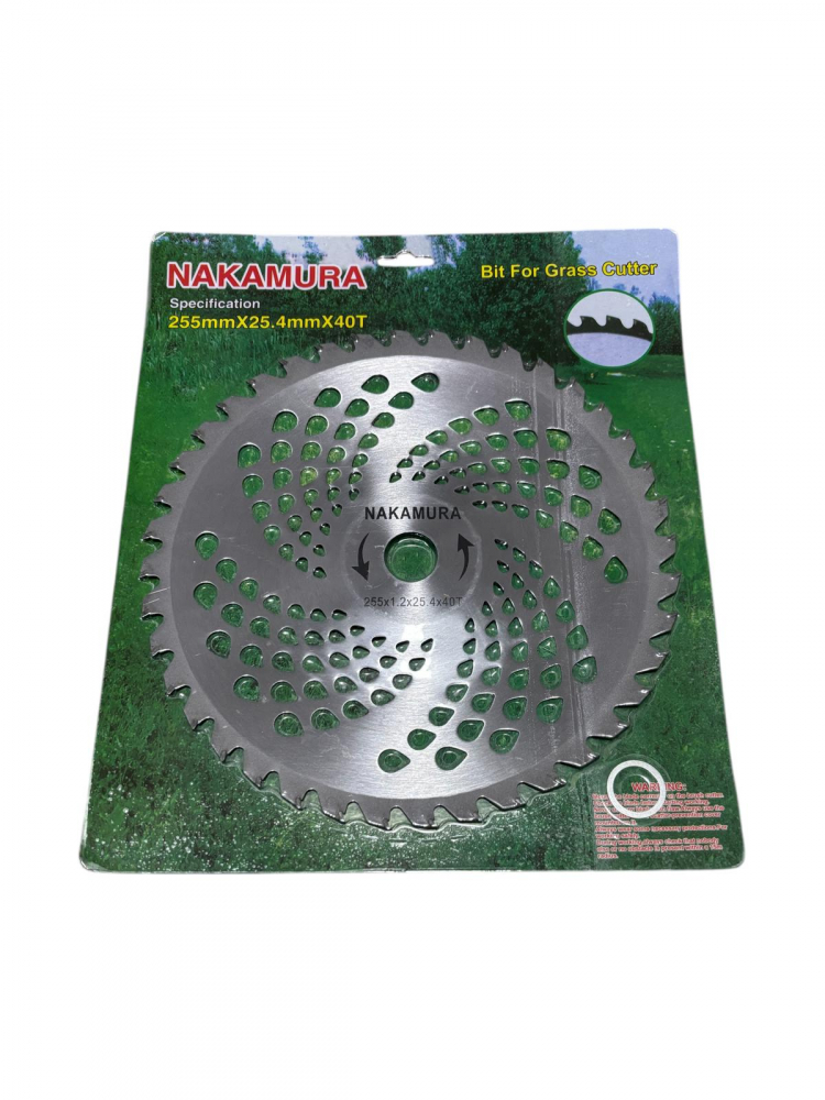 Disc 255mm, ondulat, concav cu 40 dinti vidia, pentru motocoasa, 1.2mm grosime, AVI-2209 [2]