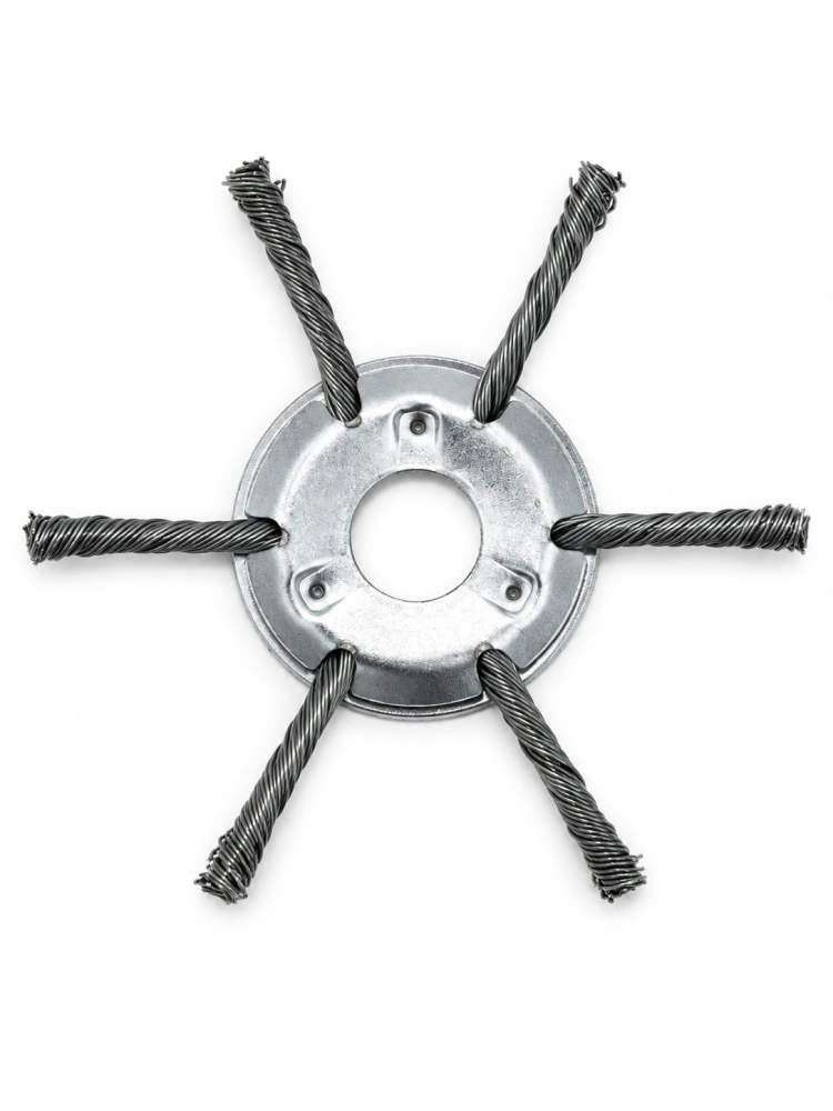 Disc cu fire de sârmă din oțel pentru motocoasă, AVI®, 150 mm / 6", prindere 25.4 mm, 6 mănunchiuri compacte, AVI-5836 [2]