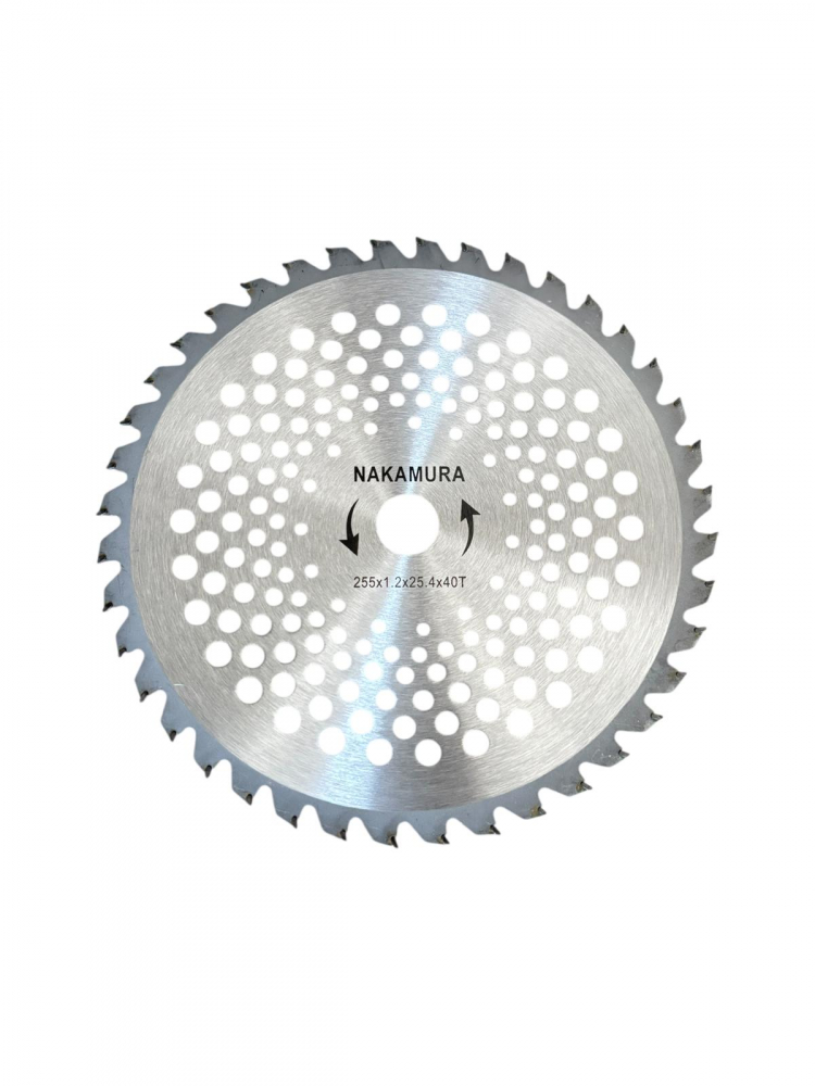 Disc drept 255mm pentru motocoasa cu 40 dinti, cu vidia, grosime 1.2mm, AVI-1870 [1]