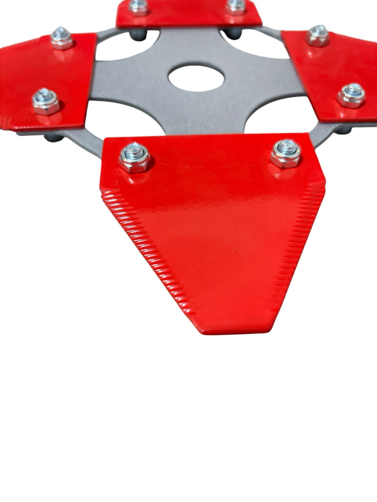 Disc motocoasă cu 4 cuțite fixe zimțate, AVI®, Ø255 mm, grosime lamă 2.5 mm, lățime cuțit 7.5 cm, 530 g, AVI-5368 [3]