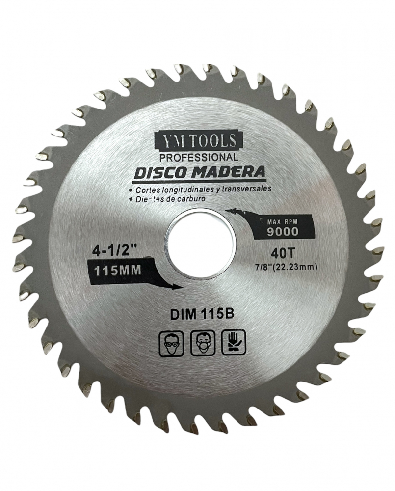 Disc taiere pentru taiat lemnul 115 mm premium 40T pentru polizor unghiular 22.23mm TS-3030 [2]