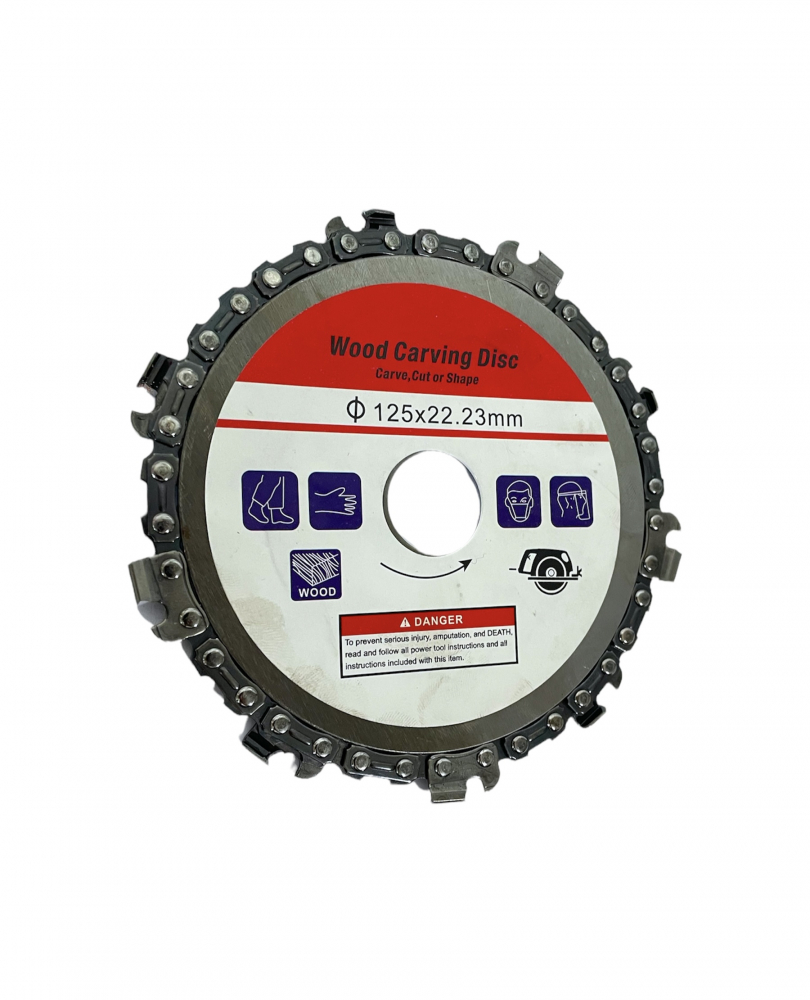 Disc taiere pentru taiat si sculptat lemn cu lant 125 mm pentru polizor unghiular TS-29452 [4]