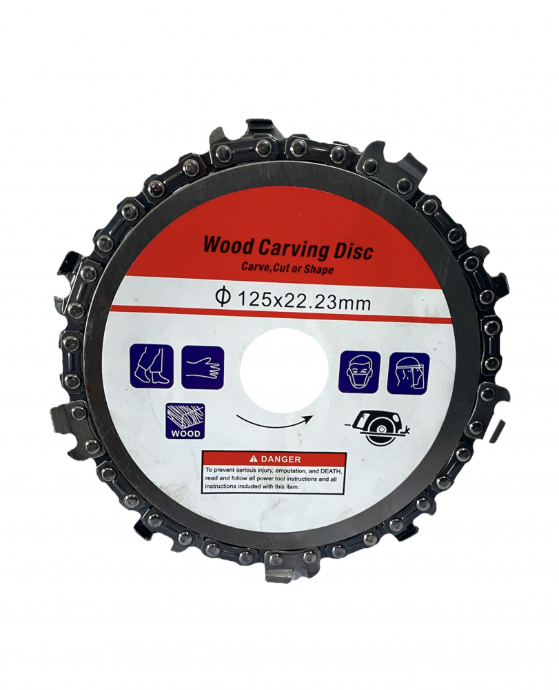 Disc taiere pentru taiat si sculptat lemn cu lant 125 mm pentru polizor unghiular TS-29452 [5]
