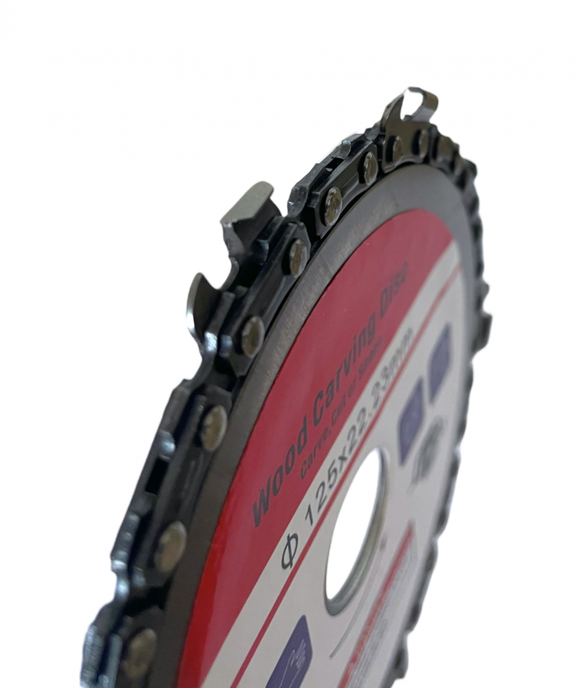 Disc taiere pentru taiat si sculptat lemn cu lant 125 mm pentru polizor unghiular TS-29452 [6]