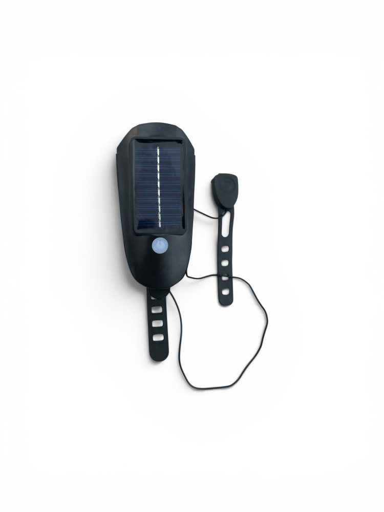 Far LED pentru bicicletă, AVI®, sonerie puternică, încărcare solară și USB-C, buton cu fir, prindere rapidă, AVI-5471 [3]