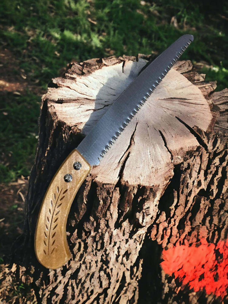 Fierastrau de curatat crengi cu maner lemn, lama de 27cm, AVI-1067 [2]