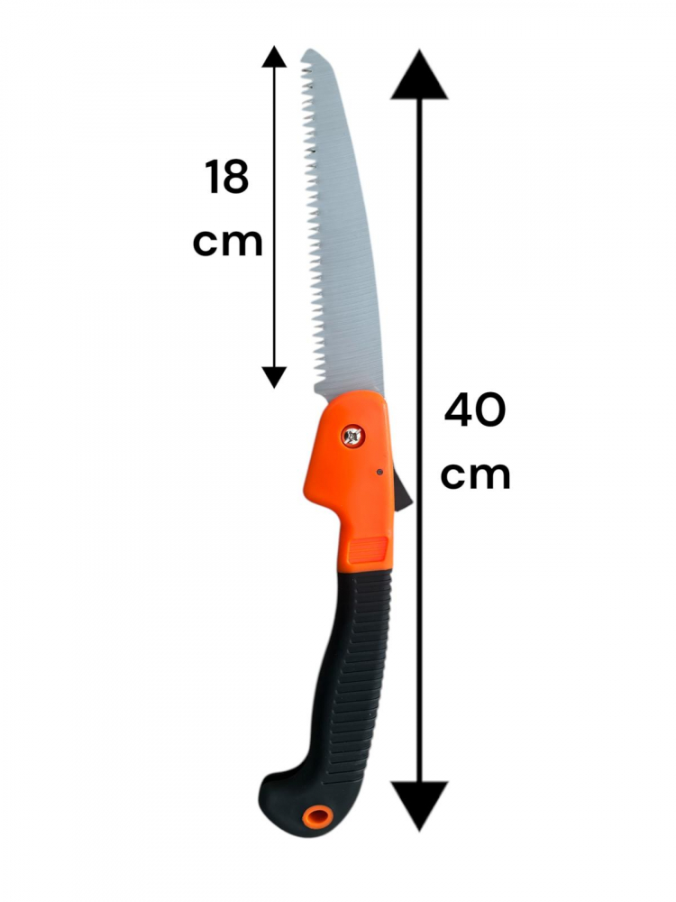 Fierastrau pliabil gradinarit, lama 18cm, total 40cm, maner cauciucat, AVI-3956 [2]