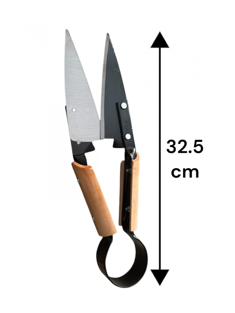 Foarfeca 32.5cm pentru tuns oile cu maner lemn, AVI-2905 [2]