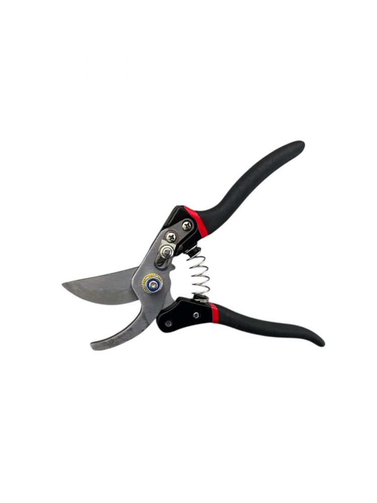 Foarfeca de gradinarit, 21cm, pentru curatat vita de vie, pomi, arbusti, arc de rezerva, maner negru - rosu, AVI-4792 [2]