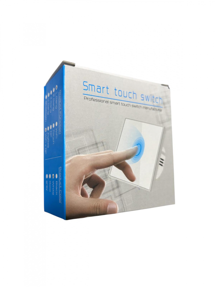 Întrerupător AVI® Smart touch Wi-Fi, 2 canale, negru, aplicatie Tuya - Smart Life AVI-4471N [3]