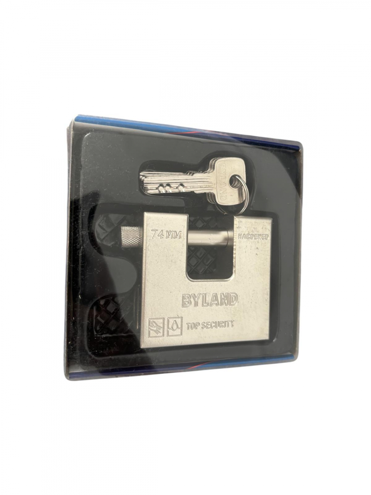 Lacat cu bolt 74 mm, bolt Ø12 mm, corp blindat din otel, 750 grame, 4 chei amprenta, AVI-1930 [3]