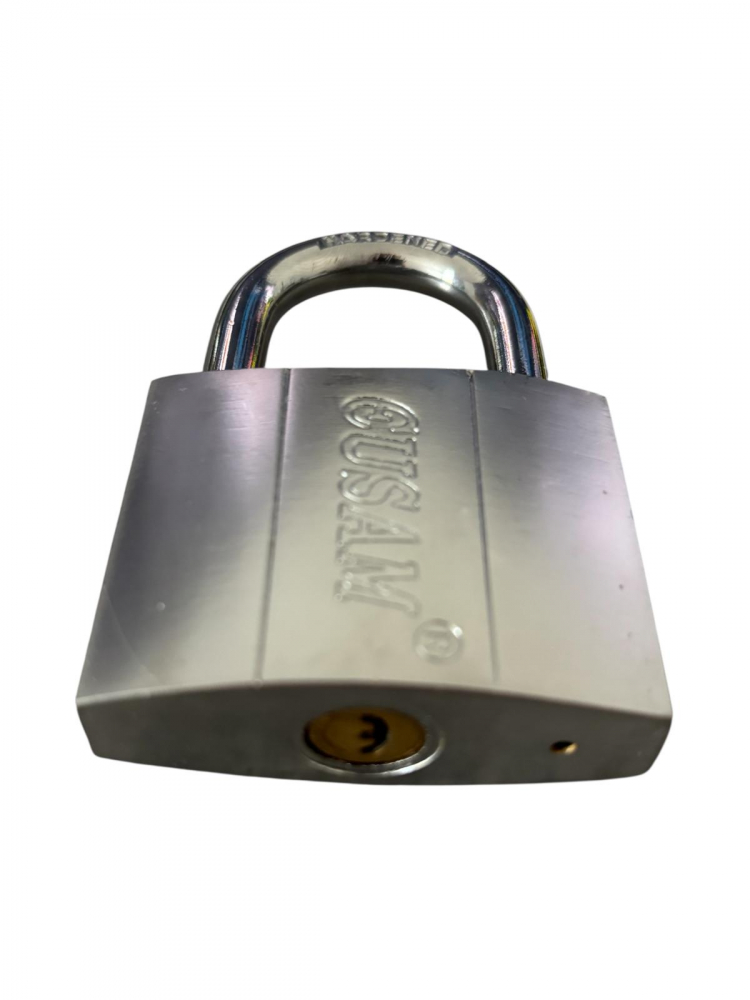 Lacăt metalic Eusam 63 mm, 3 chei semilună, 435 grame, corp masiv, AVI-4927 [4]