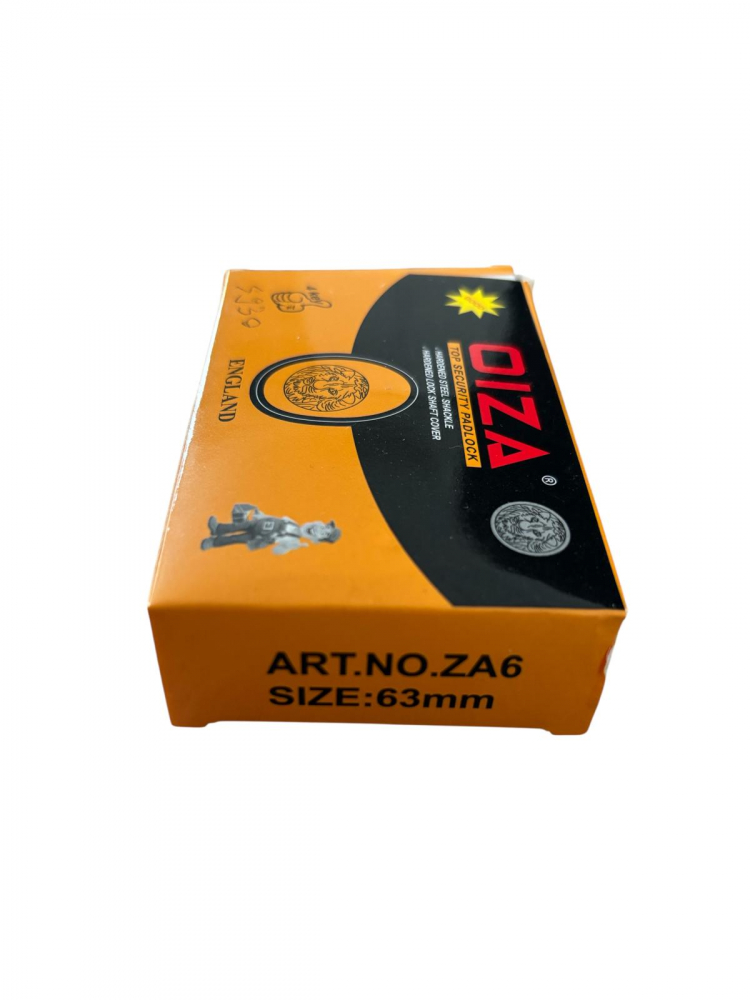 Lacăt metalic Oiza caramiziu 63 mm, 4 chei tip amprentă, garnituri antiumezeală, 460 grame, AVI-4930 [2]