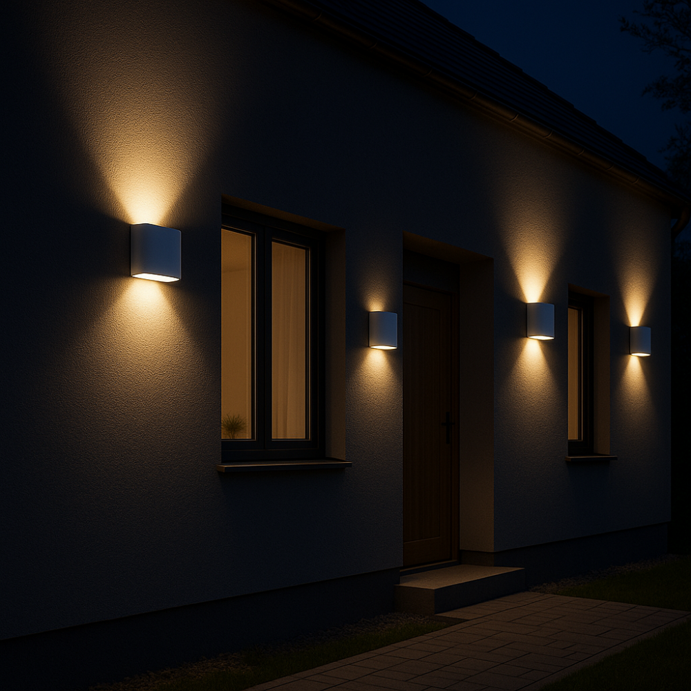 Lampa de fatada cu 4 LED - lumina sus si jos, 4W, lumina 4000K, alba AVI-4829 [4]