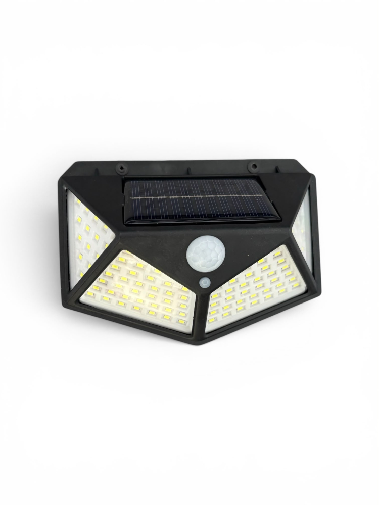 Lampă de fațadă solară, AVI®, 13.5 × 10 cm, 1W, COB cu 100 LED-uri, 600 lm, lumină albă rece, AVI-5426 [3]