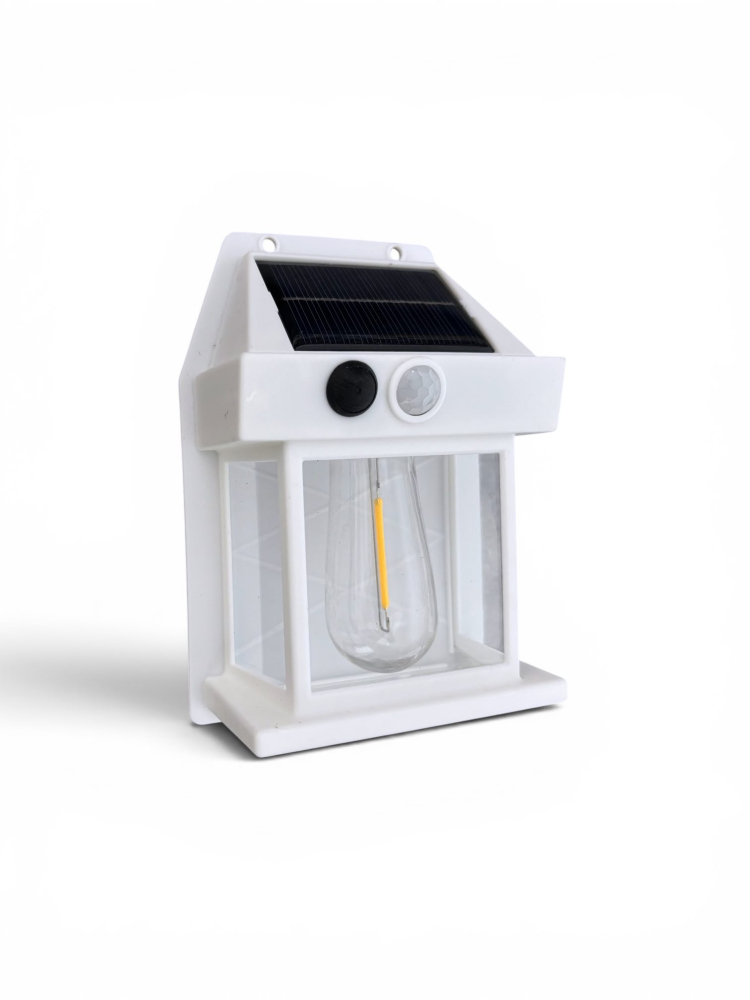 Lampă de fațadă solară, AVI®, 14 × 9.5 cm, 1W, 600 lm, acumulator 1800 mAh, lumină caldă, senzor de mișcare, AVI-5436 [4]