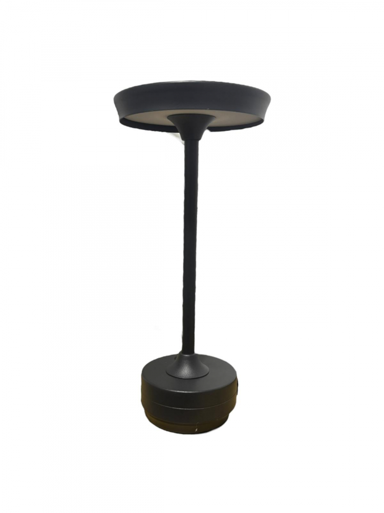 Lampa de masa LED, wireless, reincarcabila, cu trei tipuri de lumina, dimabila, cu acumulator, incarcare USB-c, neagra AVI-4598 [3]