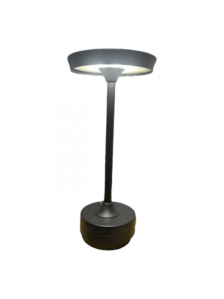 Lampa de masa LED, wireless, reincarcabila, cu trei tipuri de lumina, dimabila, cu acumulator, incarcare USB-c, neagra AVI-4598 [4]