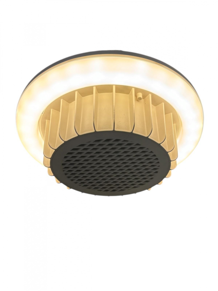 Lampa LED 20W, E27, cu incalzire, radiator 600W, telecomanda control, lumina rece, calda si neutra, Ø24.5cm, alba, AVI-4823 [1]