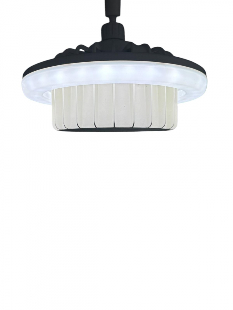 Lampa LED 20W, E27, cu incalzire, radiator 600W, telecomanda control, lumina rece, calda si neutra, Ø24.5cm, alba, AVI-4823 [5]
