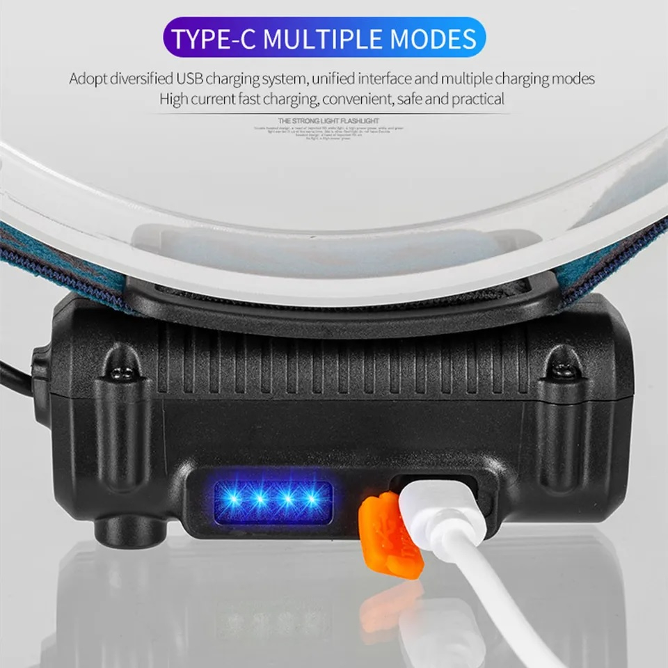 Lanterna de cap cu senzor comenzi fara atingere, banda LED si diferite moduri de iluminare, AVI-3546 [4]