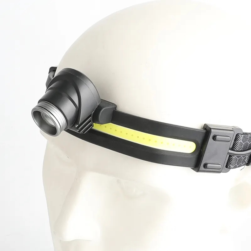 Lanterna de cap cu senzor comenzi fara atingere, banda LED si iluminare fata - spate, diferite moduri, AVI-3547 [3]