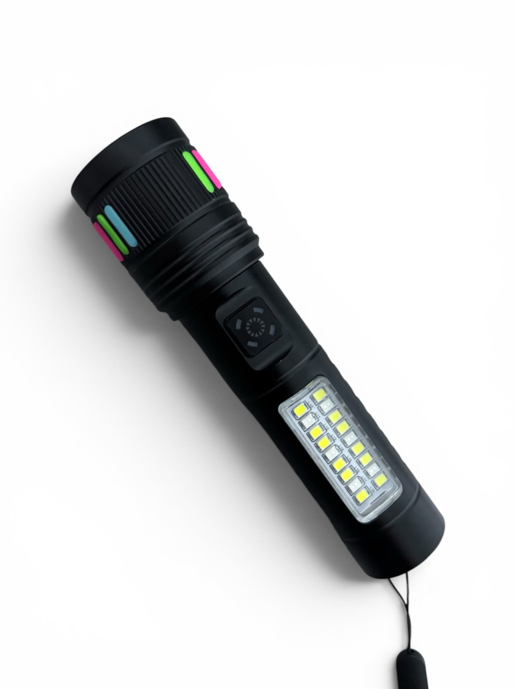 Lanternă de mână LED, AVI®, 15W + COB, acumulator reîncărcabil USB-C, metalică, 14 cm, 135 g, AVI-5419 [4]