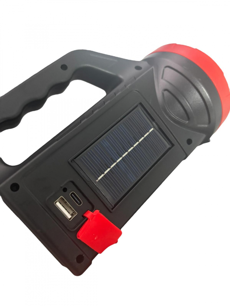 Lanterna LED cu acumulator, COB, iesire USB incarcare telefon si alte dispozitive, incarcare solara sau la retea, JY-2288, AVI-4631 [3]