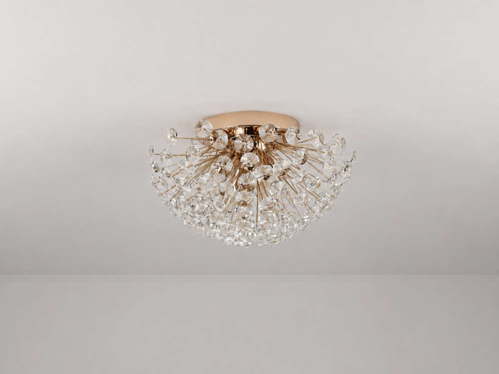 Lustră Crystal Dandelion Gold, AVI®, Ø30 cm, 4 × G9, cristale multifatetate, auriu, AVI-5552 [4]