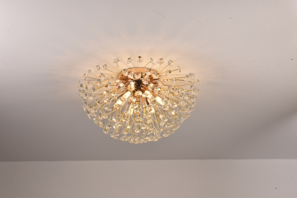 Lustră Crystal Dandelion Gold, AVI®, Ø40 cm, 6 × G9, cristale multifatetate, auriu, AVI-5555 [6]