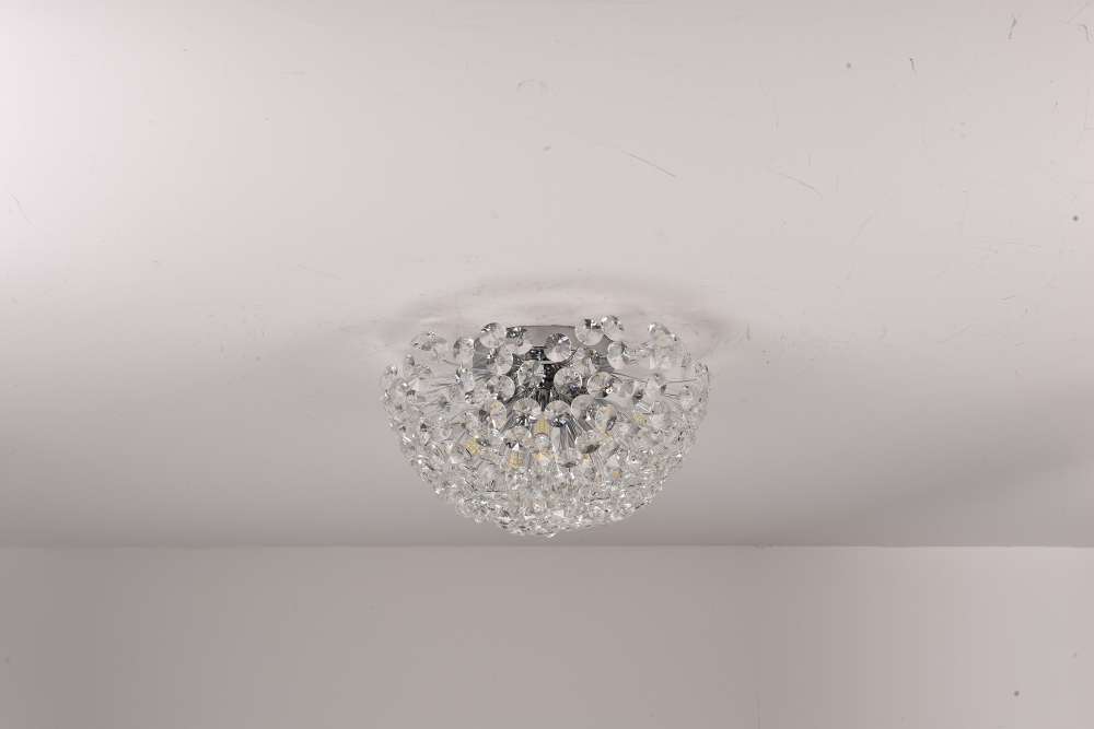 Lustră Crystal Dandelion Silver, AVI®, Ø40 cm, 5 × G9, cristale multifatetate, argintiu, AVI-5554 [6]