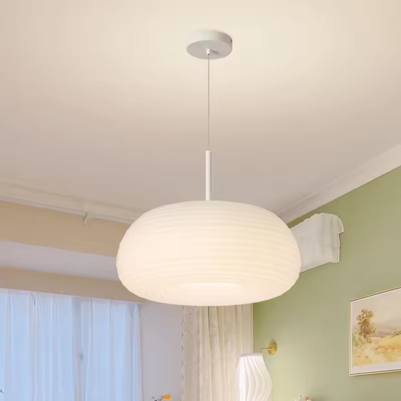 Lustra LED montare suspendata sau fixa, Ø 50cm, H 17cm, alb, model arena, AVI-4406 [2]