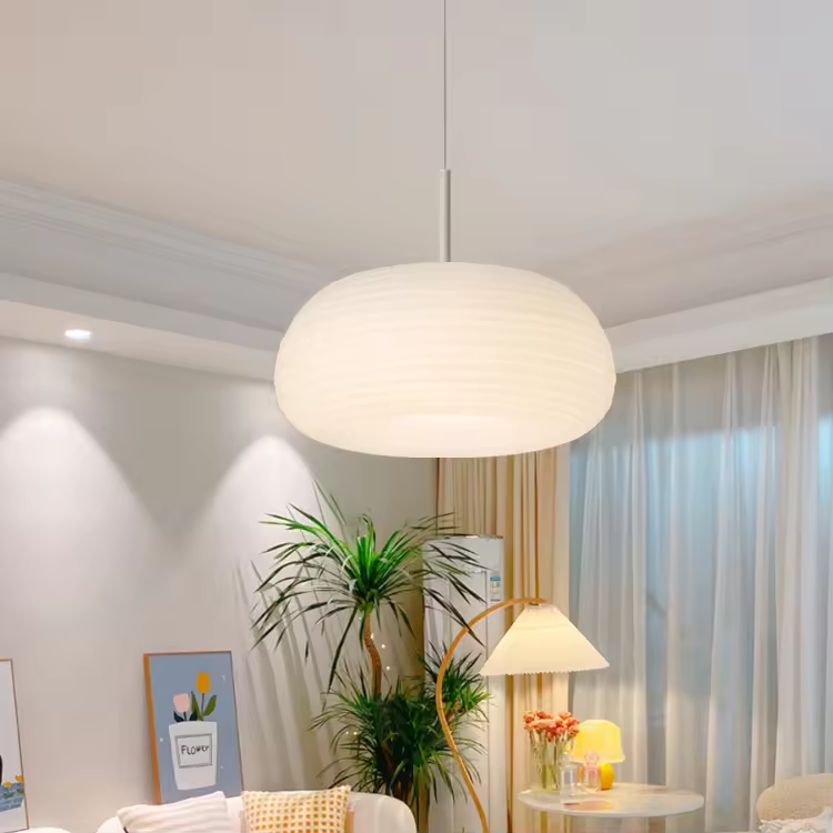 Lustra LED montare suspendata sau fixa, Ø 50cm, H 17cm, alb, model arena, AVI-4406 [1]