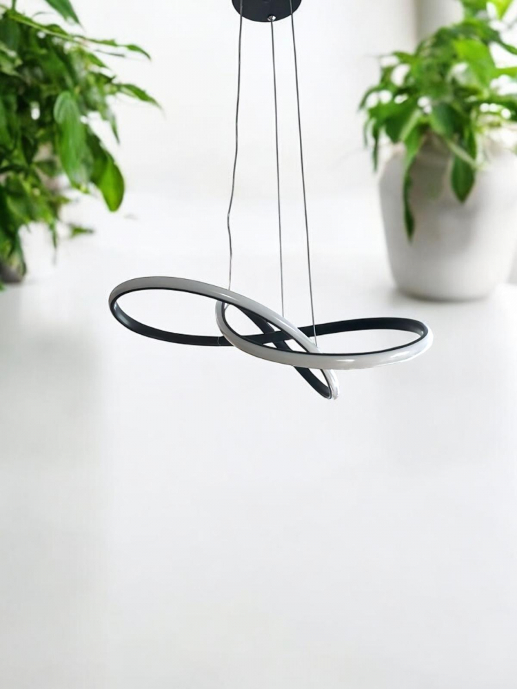 Lustra LED Ø40cm, model buclat, lumina rece, calda si neutra, AVI-4692 [5]