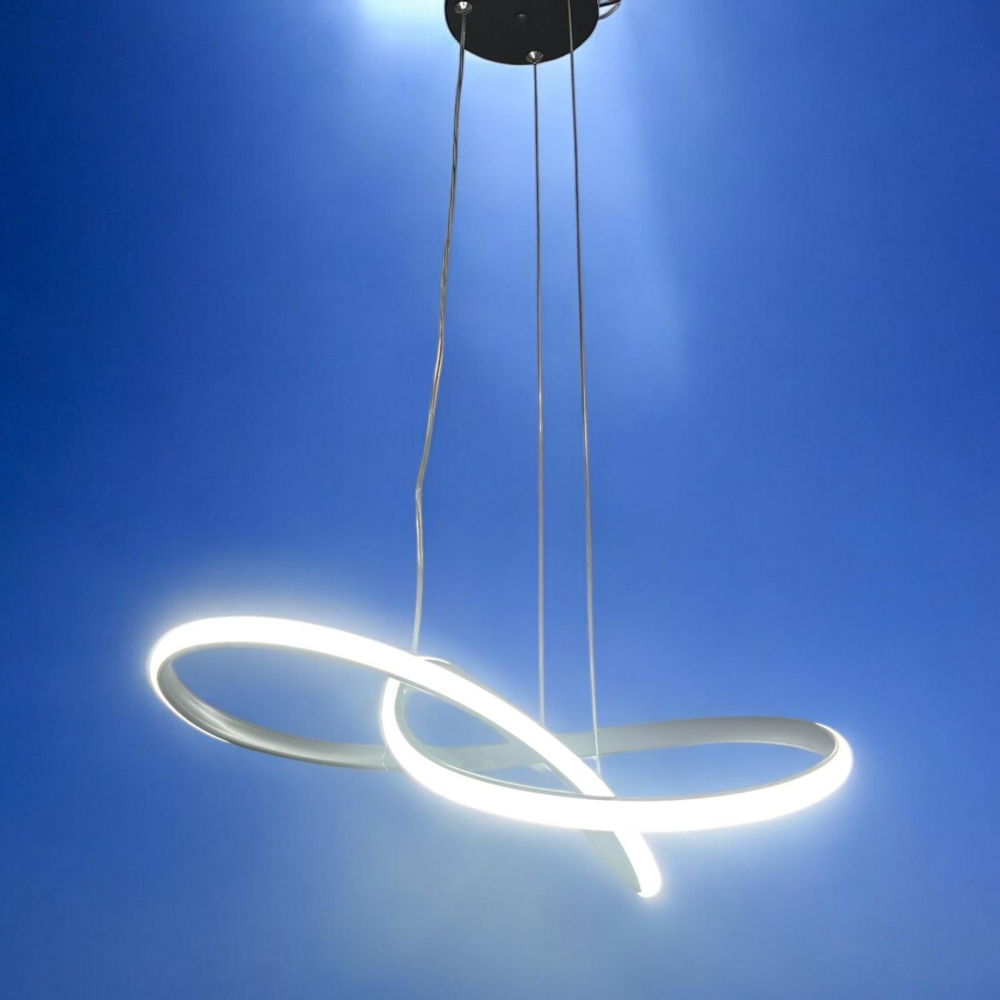 Lustra LED Ø40cm, model buclat, lumina rece, calda si neutra, AVI-4692 [4]